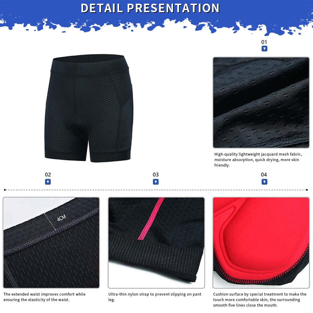 Optifit Cycling Shorts for Women, 3D Padded Cycle Shorts, Gel Padded Underwear for Cycling, Quick Dry Outdoor Cycling Pants, Cycling Accessories for Women Optifit Cycling Shorts for Women, 3D Padded Cycle Shorts, Gel Padded Underwear for Cycling, Quick Dry Outdoor Cycling Pants, Cycling Accessories for Women